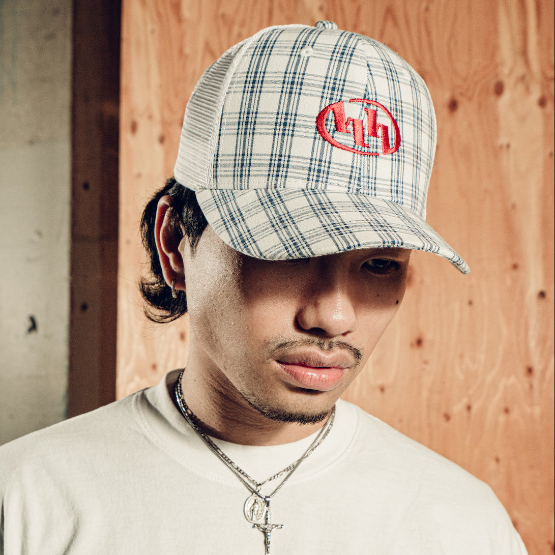 plaid hat