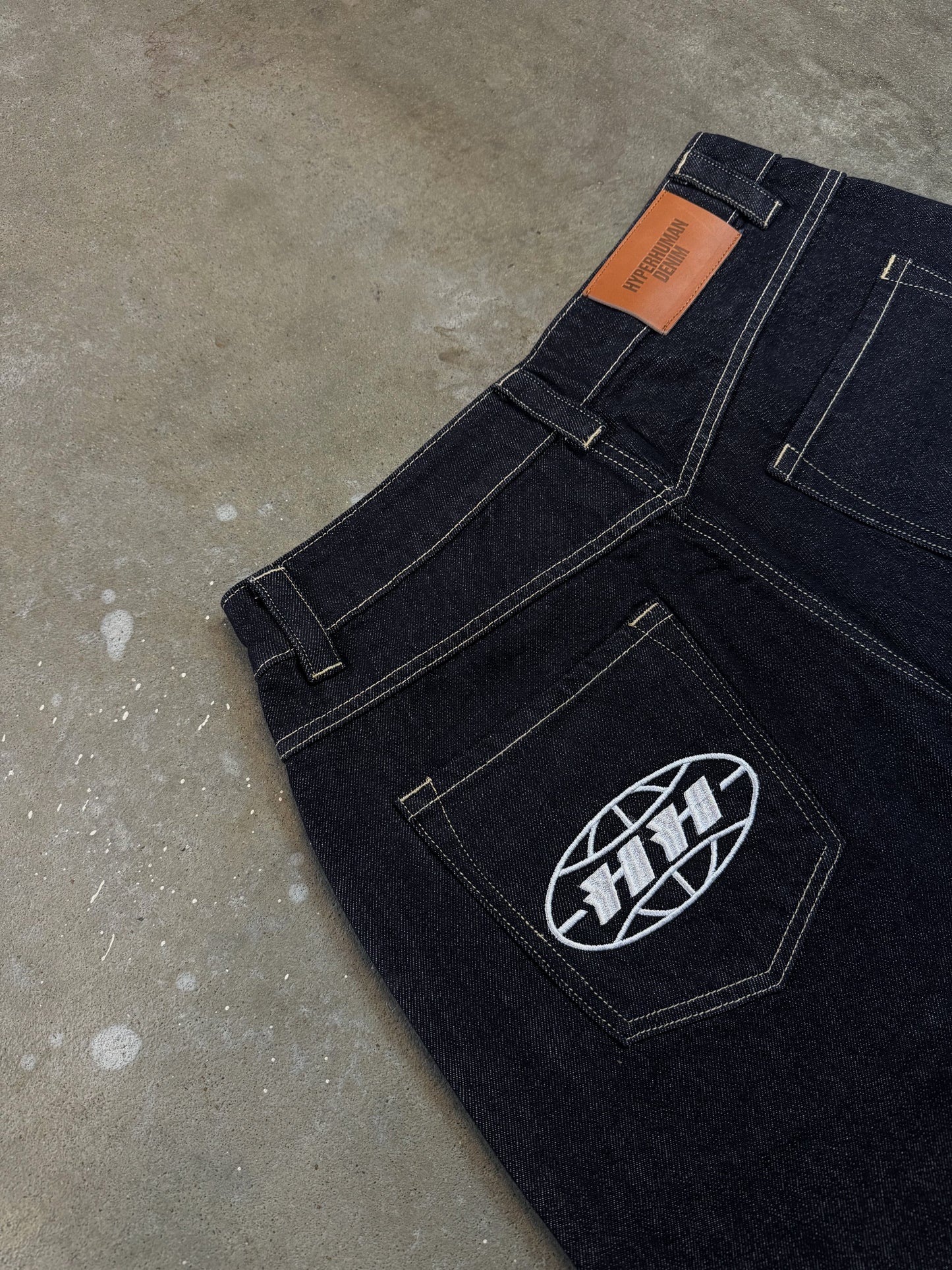 raw denim jeans