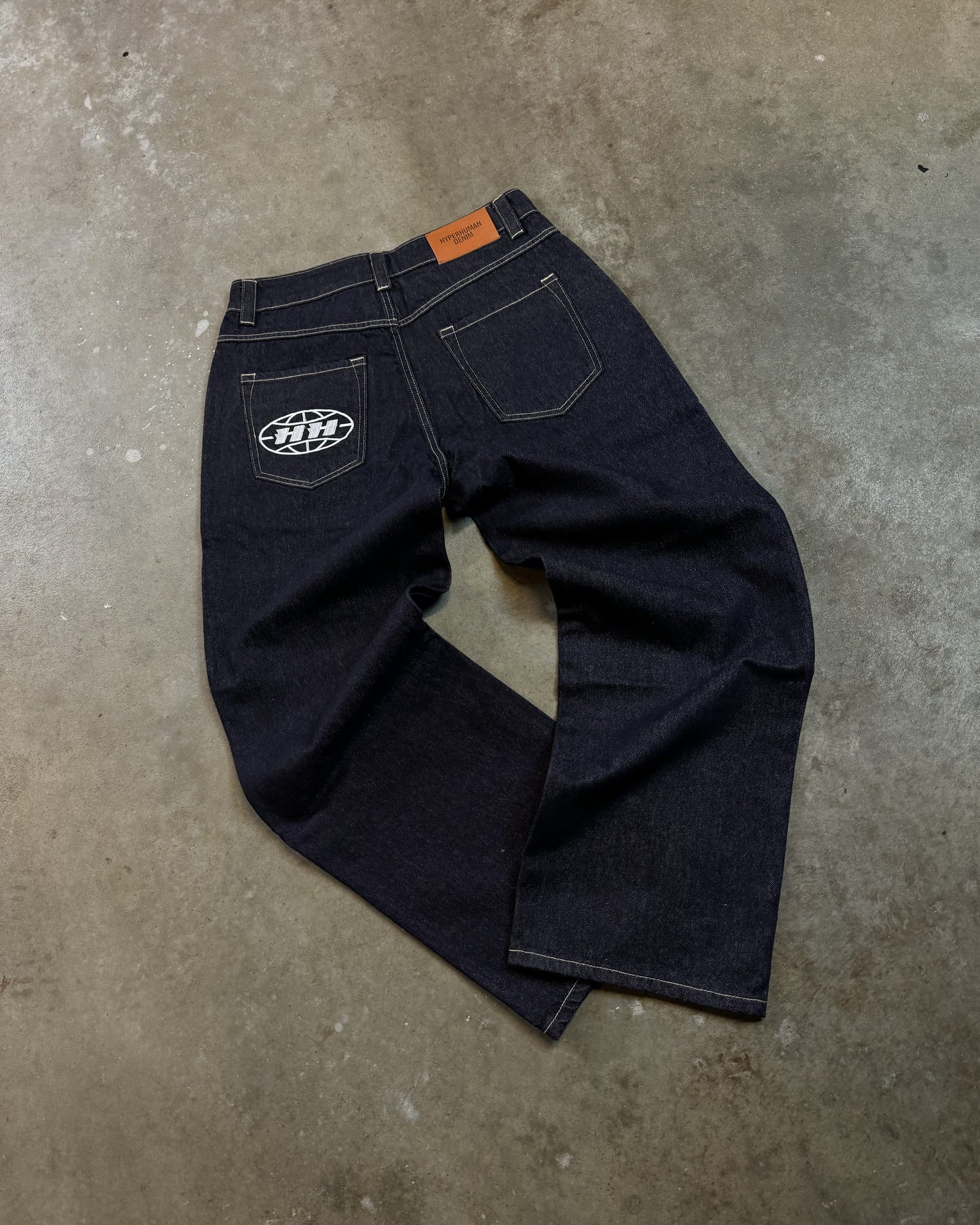 raw denim jeans