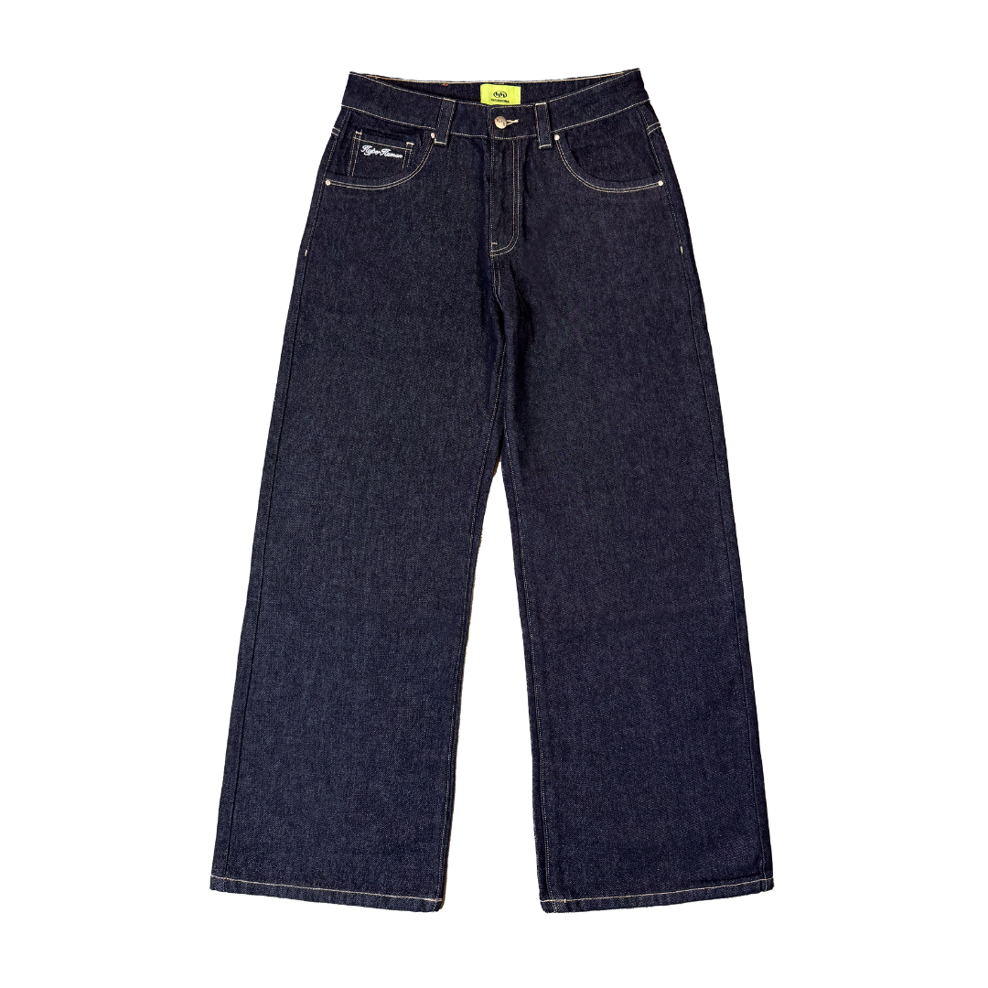 raw denim jeans