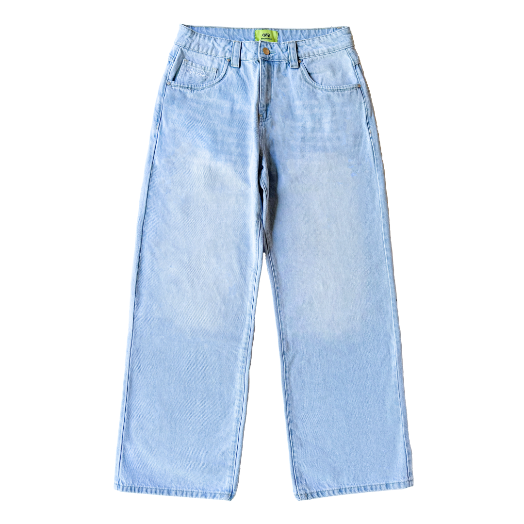 light wash denim jeans