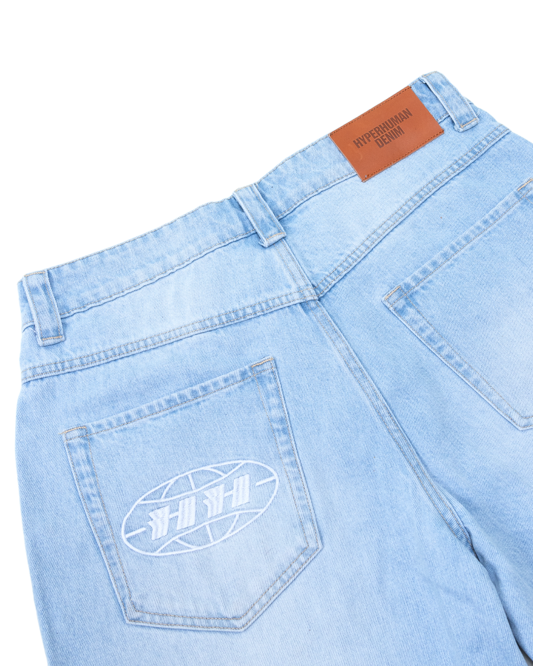 light wash denim jeans